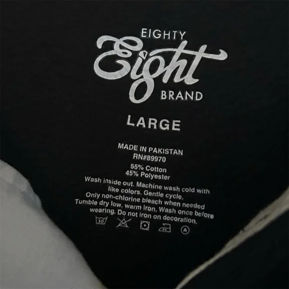 Eighty Eight Black Tokyo Graphic Sweatshirt Size Large - Picture 5 of 5